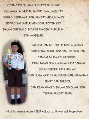 Kesan SMP KU - Niko
